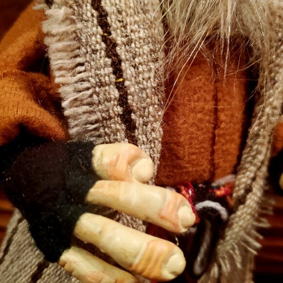 Inocensio the Andean Goblin – Handcrafted Folk Art Doll with Rustic Charm, Best - Picture 4 of 5